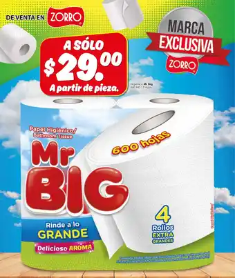 Zorro Higiénico Mr Big 600 HD 12-4 pzs. oferta
