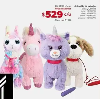 Sam's Club Member's Mark Animalito de peluche Baila y Camina oferta