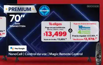 Sam's Club LG NanoCell | Control de voz | Magic Remote Control oferta