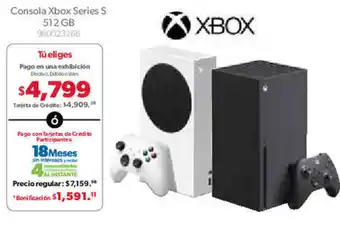 Sam's Club Consola Xbox Series S 512GB oferta