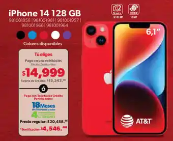Sam's Club iPhone 14 128 GB oferta