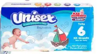 Soriana Híper Pañal Unisex etapa 6 de 40 piezas oferta