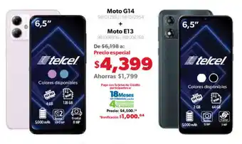 Sam's Club Motorola Moto G14 + Moto E13 oferta