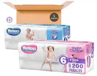 Soriana Híper Pañal Huggies ultraconfort etapa 5 niña o niño 200 piezas oferta
