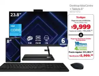 Sam's Club Lenovo Desktop IdeaCentre + Tableta 8" oferta