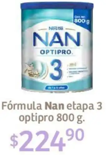 Soriana Híper Fórmula Nan etapa 3 optipro 800g oferta