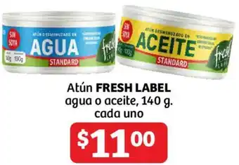 Soriana Híper FRESH LABEL Atún agua o aceite 140g oferta