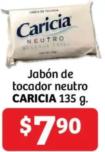 Soriana Híper CARICIA Jabón de tocador neutro 135g oferta