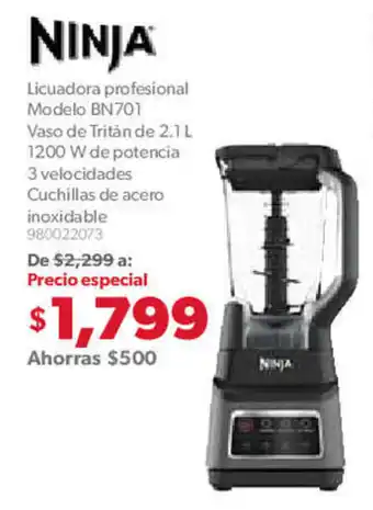Sam's Club NINJA Licuadora profesional Modelo BN701 oferta