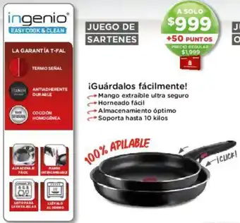 Soriana Híper JUEGO DE SARTENES oferta