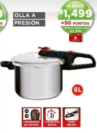 Soriana Híper OLLA A PRESIÓN 8L oferta