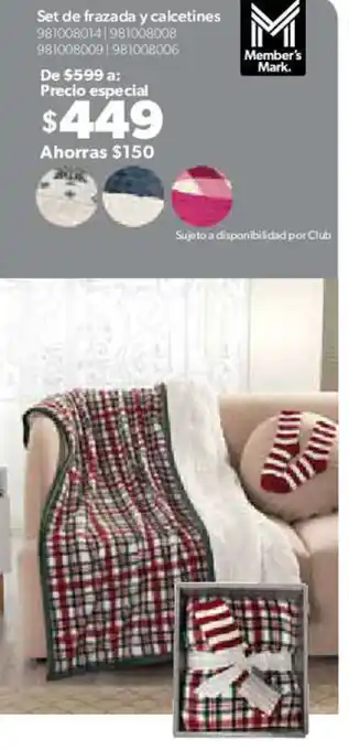 Set de frazada y calcetines