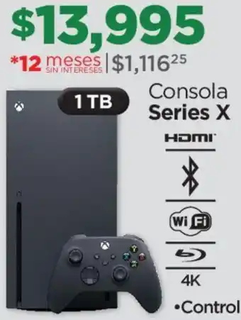 Chedraui Consola Series X HDMI 1TB oferta