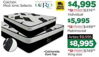 Chedraui Colchón Mod. lonic Selecto Individual oferta