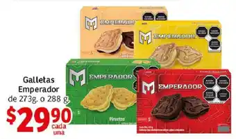Soriana Híper Galletas Emperador de 273g. o 288 g. oferta
