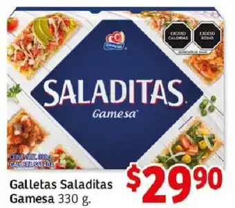 Soriana Híper Galletas Saladitas Gamesa 330 g. oferta