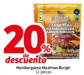 Hamburguesa Maximus Burger 12 piezas