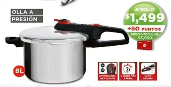 Soriana Híper OLLA A PRESIÓN 8L oferta