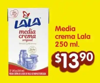Soriana Híper Media crema Lala 250 ml. oferta