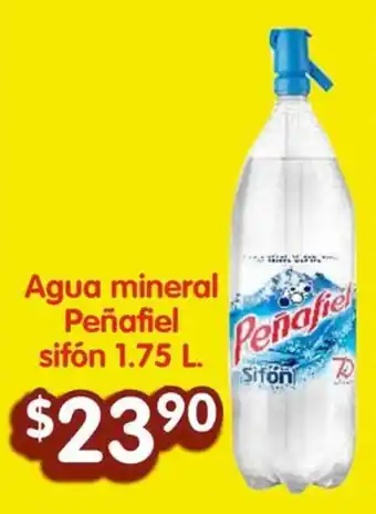Agua mineral Peñafiel sifón 1.75 L.