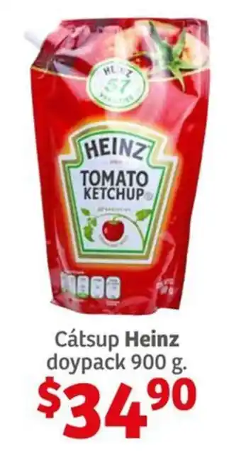 Soriana Híper Cátsup Heinz doypack 900 g. oferta