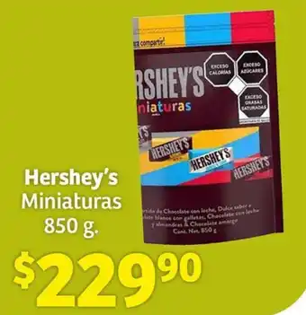 Soriana Híper Hershey's Miniaturas 850 g. oferta