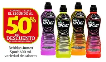 Soriana Híper Bebidas Jumex Sport 600 ml. variedad de sabores oferta