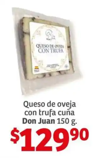 Soriana Híper Queso de oveja con trufa cuña Don Juan 150 g. oferta