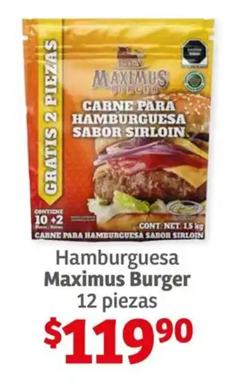 Hamburguesa Maximus Burger 12 piezas