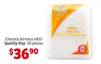 Soriana Híper Charola térmica #855 Quality Day 50 piezas oferta