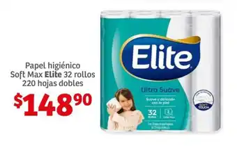 Papel higiénico Soft Max Elite 32 rollos 220 hojas dobles