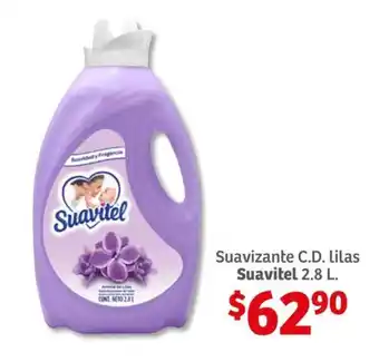 Soriana Híper Suavizante C.D. Lilas Suavitel 2.8 L. oferta