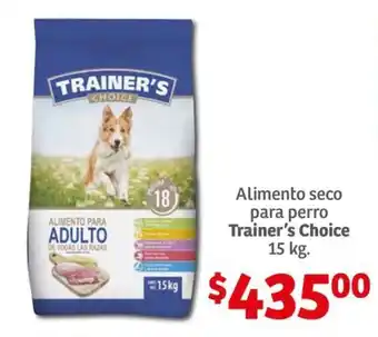 Soriana Híper Alimento seco para perro Trainer's Choice 15 kg. oferta