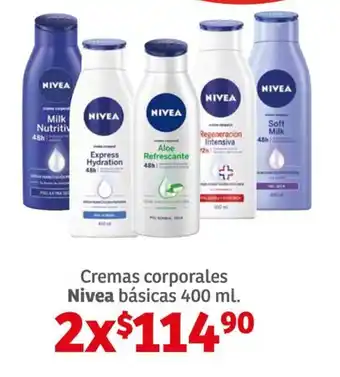 Soriana Híper Cremas corporales Nivea básicas 400 ml. x 2 oferta