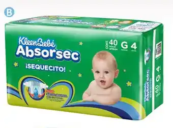 Soriana Híper Pañal Absorsec etapa 4 de 40 piezas x 2 oferta