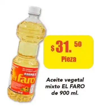 Aceite Vegetal Mixto El Faro de 900ml