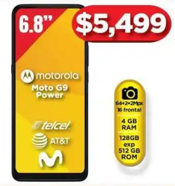 Motorola Moto G9 Power 6.8"