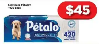 Woolworth Servilleta Pétalo 420 pzas oferta