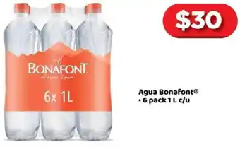 Agua Bonafont 6 Pack 1 L c/u