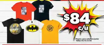 Woolworth Playera para Caballero Junior Tallas CH, M, G o EG oferta