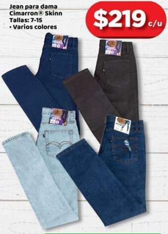 Jeans Cimarrón Talla 34 Entubado Marino | Bodega Aurrera Despensa a tu Casa