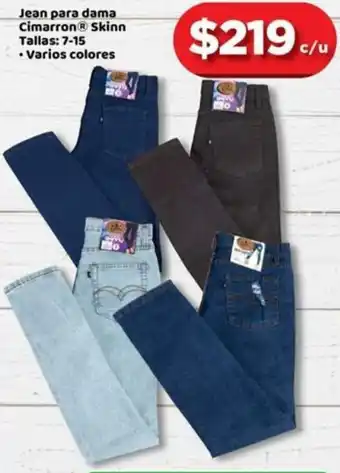 Woolworth Jeans para Dama Cimarron Skinn Tallas 7-15 oferta