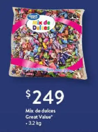 Walmart Mix de dulces Great Value 3.2 kg oferta