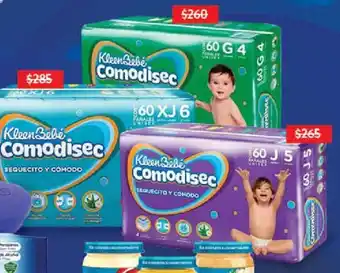 Walmart Pañales desechables Kleen Bebé Comodisec Etapa 4, 5 o 6 - 60 pzas oferta