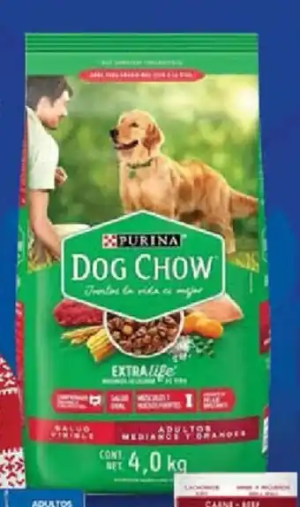 Walmart Alimento para perro Dog Chow Extra Life 4 kg oferta