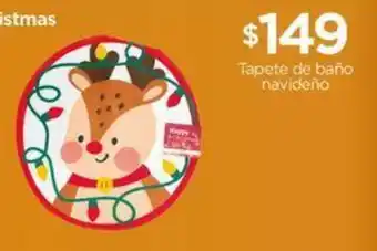 Chedraui Tapete de baño navideño oferta