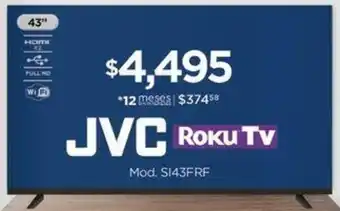 Chedraui JVC Roku TV 43" oferta