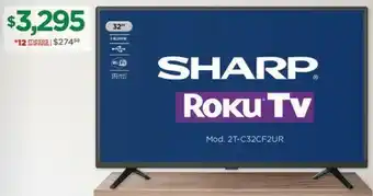 Chedraui SHARP Roku TV 32" oferta