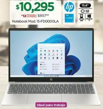 Chedraui HP Notebook Mod. 15-FDO0OOLA oferta