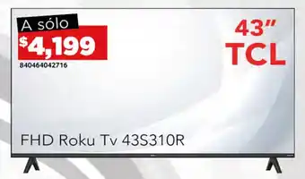 City Club TCL FHD Roku TV 43" oferta
